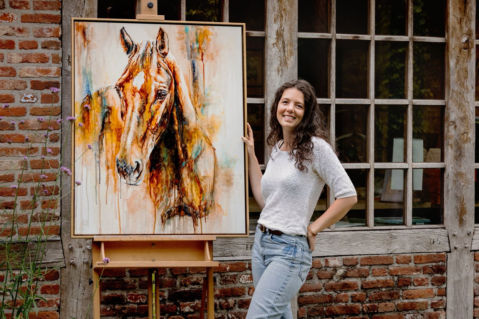 A custom equine portrait by Marjo Lebbe
